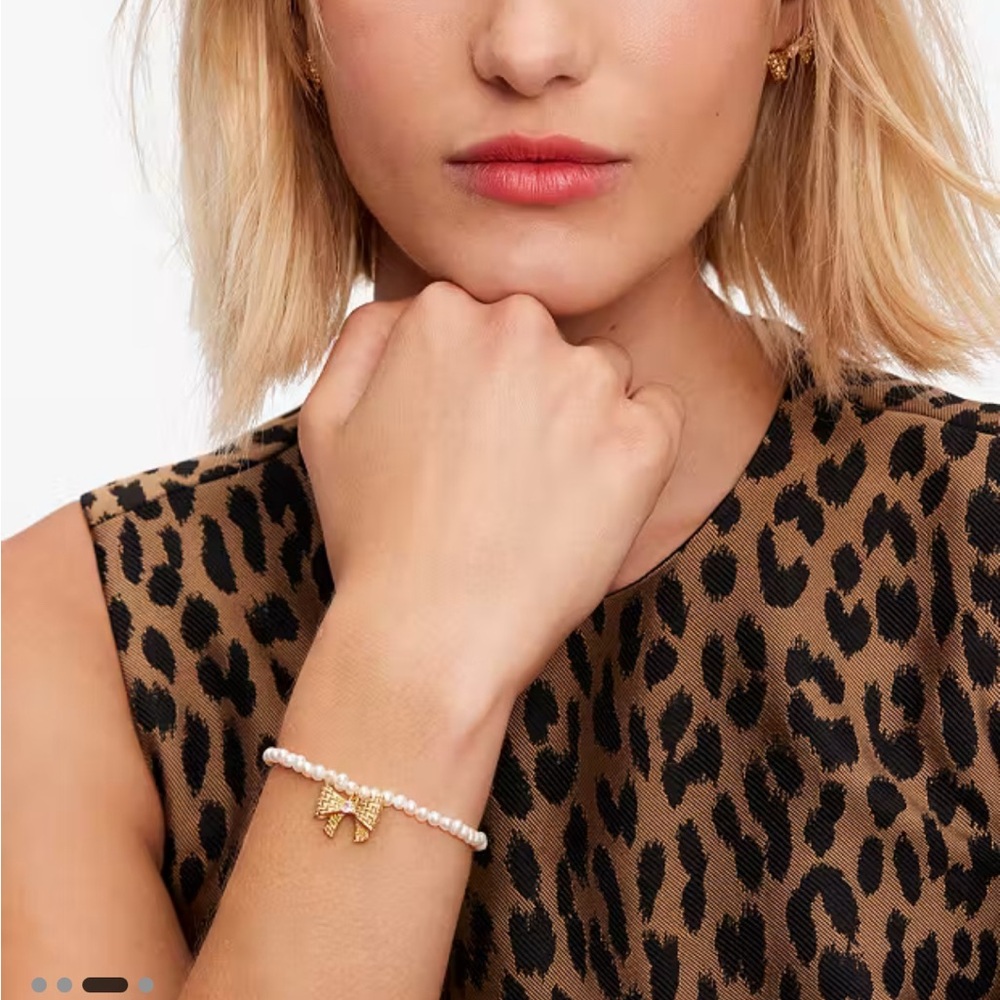 $98 Kate Spade Wrapped In A Bow Pearl‎ Charm NWT